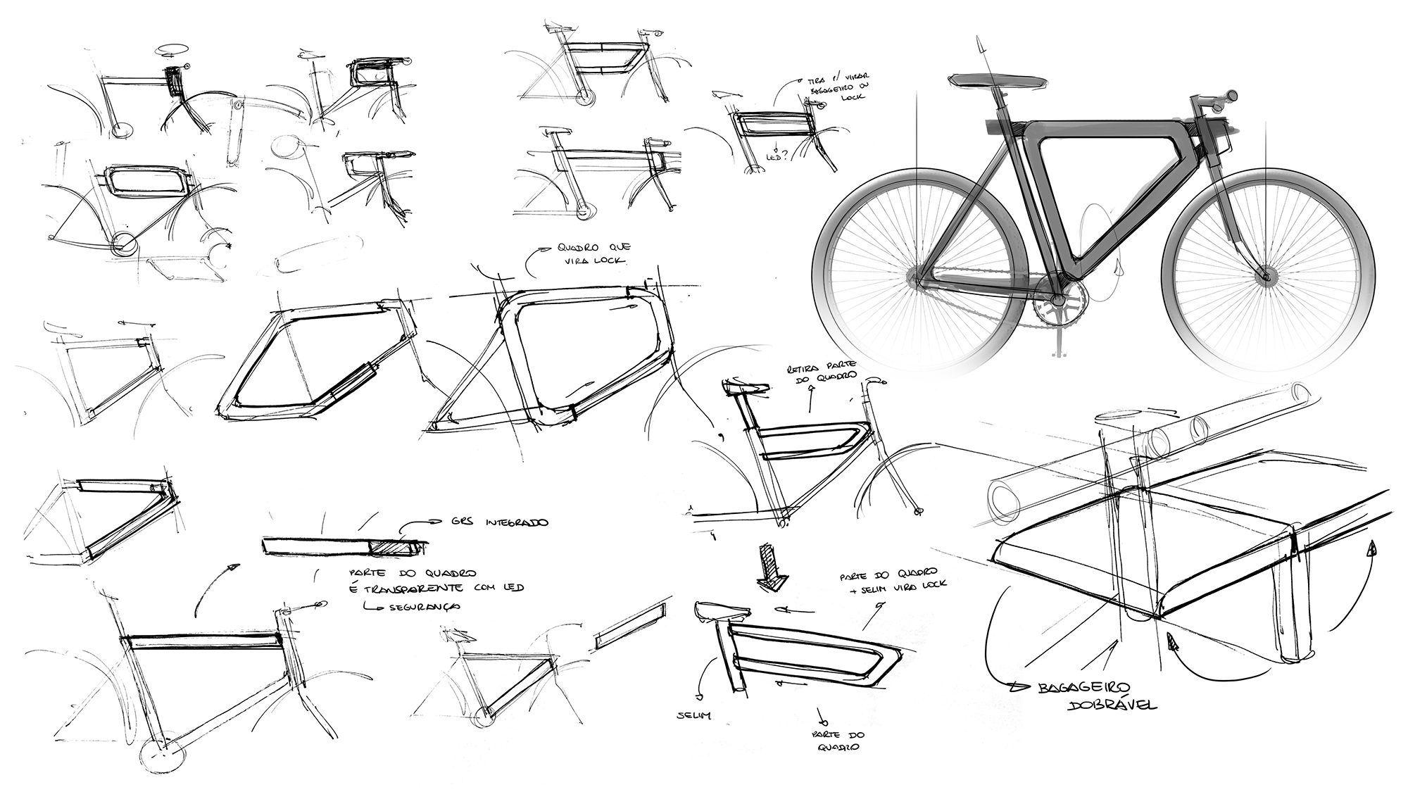 umabike. bicicleta bicycle sketches